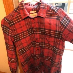 Plaid button down shirt